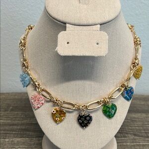 Camila Coelho | Glass Heart Charms Necklace